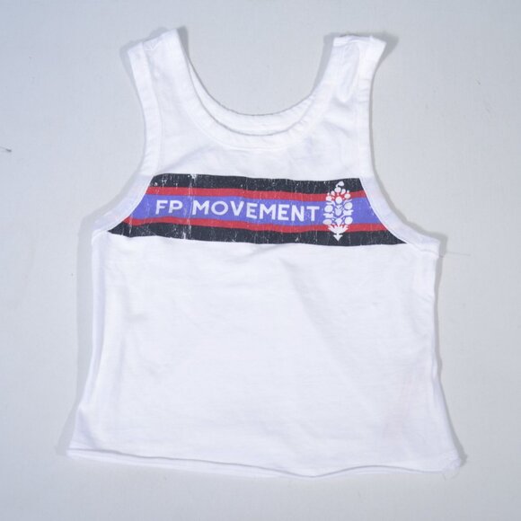 NEW FREE PEOPLE BACK TO BASICS LOGO TANK TOP, SMALL - Picture 3 of 8